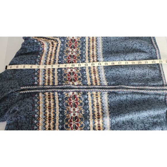 Tiara International Vintage Nordic Snow Flaked Pattern Sweater Size Medium - Picture 5 of 16